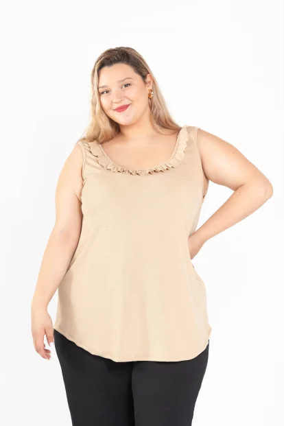 Musculosa de morley con volado