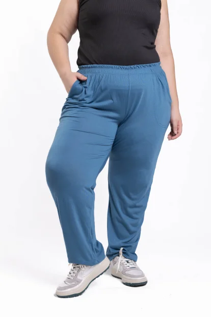 Pantalón recto de modal